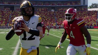 Iowa vs Maryland  NCAA Football 112324 Full Game Highlights College Football 25 Sim [upl. by Scarface]