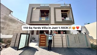 15X65 110 Sq Yards 3BHK Modern Villa in Jaipur😍 Best Low Budget House With Beautiful Home Design❤️ [upl. by Alma962]