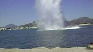 26  NITREX  PORTO OLBIA underwater rock blasting excavation [upl. by Nodaj]