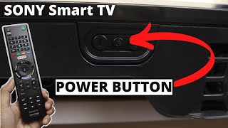 Where is Power button on Sony Bravia Smart TV and Its Function [upl. by Ahsemed354]