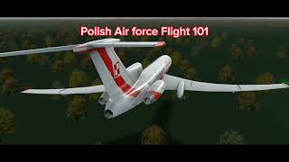 Polish Air force Flight 101 recreation RFS video plane disaster crash flight 101 [upl. by Hagar]