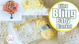 BABY SEASON Absolute Beginner Popping Candy Stitch Baby Blanket handsthatrockcrochet 💙 [upl. by Einned]