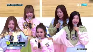 Red Velvet  Ice Cream Cake  Happiness OT5 Live at Basketball All Star 2015 [upl. by Akcira]