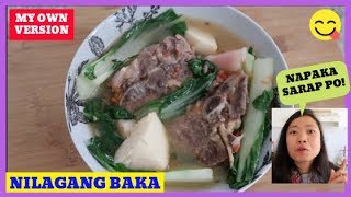 Nilagang Baka Recipe With Gabi  Taro [upl. by Ylrebmek]