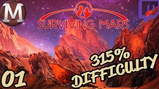 Surviving Mars Lets Play  India Sponsor 315 Difficulty  Part 1 TWITCH VOD [upl. by Furmark]