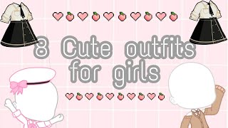 8 cute outfits for girlsGacha Clubmade by Tanya Network [upl. by Colas]