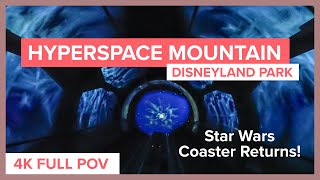 4KOn Ride HyperSpace Mountain Front Row Disneyland Paris [upl. by Kelula]