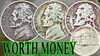 Super Rare Monticello Valuable Jefferson nickel five cent Coins Worth [upl. by Hosbein]