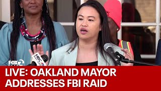 LIVE Oakland Mayor Sheng Thao to speak for 1st time after FBI raid  KTVU [upl. by Abbub]