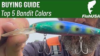 The TOP 5 Bandit Walleye Deep Diver Colors for Fishing Lake Erie [upl. by Ninahs794]