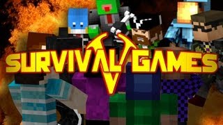 Minecraft Survival Games 5 ft YouTubers [upl. by Nanny314]