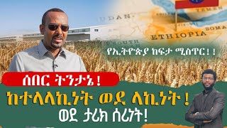 ልዮ ትንታኔ‼ ከተላላኪነት ወደ ላኪነት ወደ ታሪክ ሰሪነት‼️ የኢትዮጵያ ከፍታ ሚስጥር [upl. by Alakim]