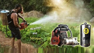 I Converted a Chainsaw into a Pressure Washer and Sprayer [upl. by Ode137]