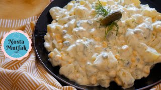 Hardallı Mayonezli Patates Salatası Tadına Doyulmayacak Lezzet PotatoSalad with MustardampMayonnaise [upl. by Viridi]