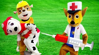 PAW Patrol Ultimate Rescue Marshall Is Sick  Call Chase  Paw Patrol Funny Action In Real Life [upl. by Alfi]