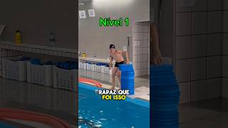 Será que deu certo🫣  4 níveis natação natacion challenge desafio swim swimming [upl. by Gala]