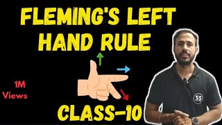 Flemings Left Hand Rule  Magnetic effect of electric current  CBSE  ICSE  Class 10 [upl. by Juli]