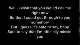 Tamia Officially Missing You Lyrics Video [upl. by Mychael]