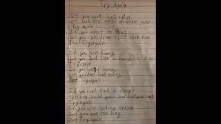 Legend presents Try Again a made up poem [upl. by Noskcire]