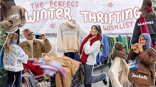 THRIFT WITH ME for your perfect WINTER WISHLIST cozy knits amp cold winter fits ❄️ [upl. by Astred336]