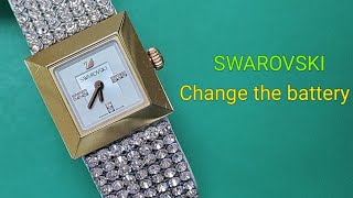 How to change the battery on “SWAROVSKIquot watch [upl. by Iviv152]