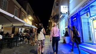 Bezos in Sardinia Exploring Olbia Nightlife amp Main Old Town Street  4K [upl. by Felty]