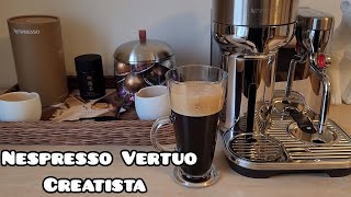 Unboxing the Vertuo Creatista from Nespresso  Steaming wand coffee capsules and Accessories [upl. by Bush]