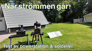 Testar Bluetti AC200L bärbar Power Station med solceller  Nödkittet [upl. by Hgielac43]