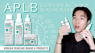 NEW ✨ Korean Skincare Review  APLB Glutathione Niacinamide Toner Serum Moisturizer  Affordable [upl. by Goldie]