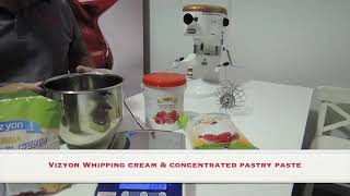 How to use the Vizyon Whipping Cream Powder and Concentrated Pastry Paste [upl. by Eseuqcaj]