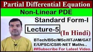 Non Linear Partial Differential Equation  Standard formI in hindi [upl. by Pip]