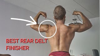 Best exercise for rear delts  Try this superset for more rear delt gains 💪 [upl. by Lindbom]