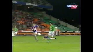 ASSE 10 Toulouse  25e journée en retard de L2 20022003 résumé court [upl. by Gallenz]