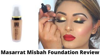 Musarrat Misbah Foundation ReviewKashees MakeupBaraat Makeup [upl. by Alahc]