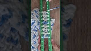 crochet scarf tutorial 2 colors [upl. by Chilton]