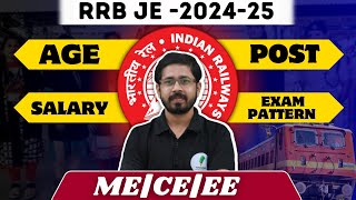 RRB JE 2024 Vacancy Notification Released  Check Full Details Eligibility Syllabus amp Exam Pattern [upl. by Hahseram]