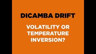 Dicamba Volatility or Inversion Do You Know the Difference [upl. by Angela297]