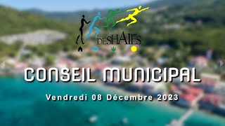 Conseil Municipal de Deshaies  Vendredi 08 Décembre 2023 [upl. by Inalem]