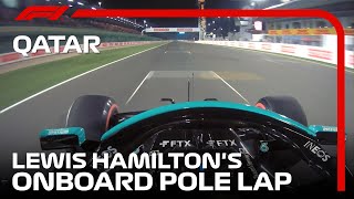 Lewis Hamiltons Onboard Pole Lap  2021 Qatar Grand Prix  Pirelli [upl. by Cuthbertson]