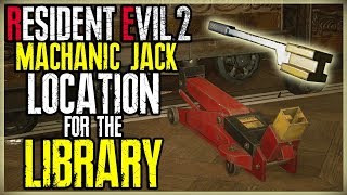 MACHANIC JACK LOCATION FOR THE LIBRARY BOOKS SHELF  RESIDENT EVIL 2 REMAKE [upl. by Aiksa]