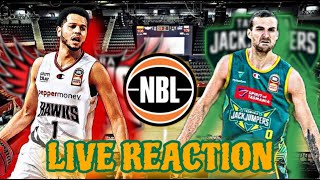 ILLAWARRA HAWKS vs TASMANIA JACKJUMPERS  NBL LIVE REACTION  WATCH ALONG [upl. by Shepley]