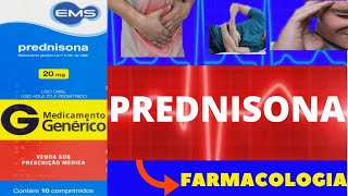 PREDNISONA  PARA QUE SERVE COMO TOMAR COMO FUNCIONA EFEITOS COLATERAIS  FARMACOLOGIA [upl. by Tepper]