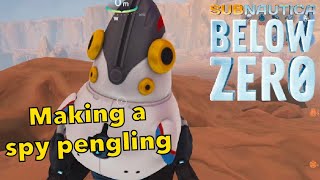 Exploring the glacial basin and making a spy pengling Subnautica Below Zero episode 22 [upl. by Eiroj]