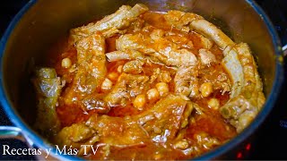 Garbanzos con Costillitas de Cerdo o Puerco jugosas y tiernitas [upl. by Ycak]