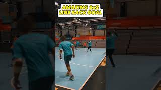 🥅 🤾‍♂ AMAZING 2x2 Line Back GOAL  📽 tremblay handball handball håndbold balonmano [upl. by Domela]