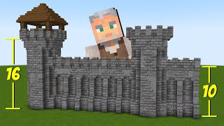 How to EASILY Build Fortified Walls and Towers in Minecraft [upl. by Addia]