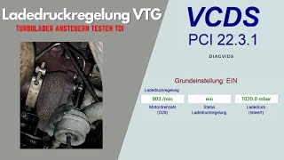 VTG Turbolader Funktion  Turbolader prüfen  VTG Gymnastik  Audi VW  VCDS [upl. by Aldis]