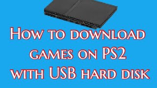 how to download games on ps2 with hard disc  IN HINDI [upl. by Latrena710]