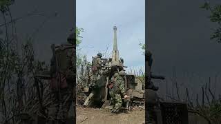 Proses Penembakan Howitzer MSTAB russia ukraine [upl. by Innek282]