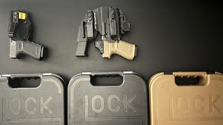 Glock 19x MOS unboxing  Glock 19x MOS vs Glock 19 MOS vs Glock 19 [upl. by Cleodel488]